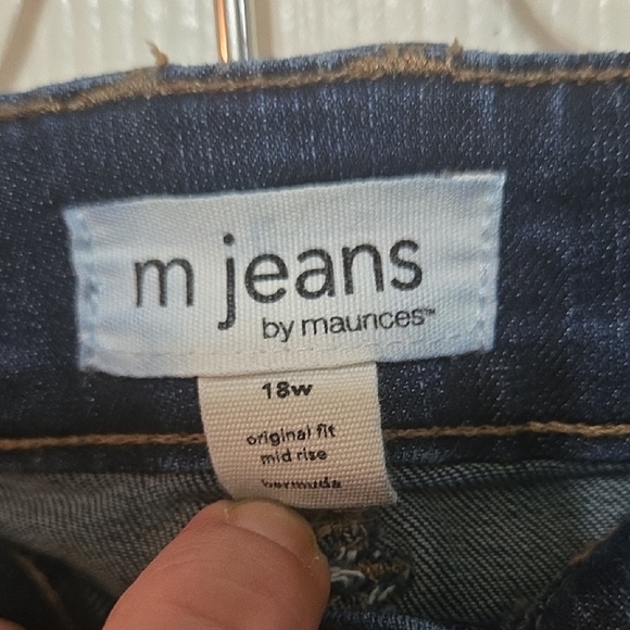 m jeans by maurices Dark Wash Denim Shorts - Picture 2 of 5